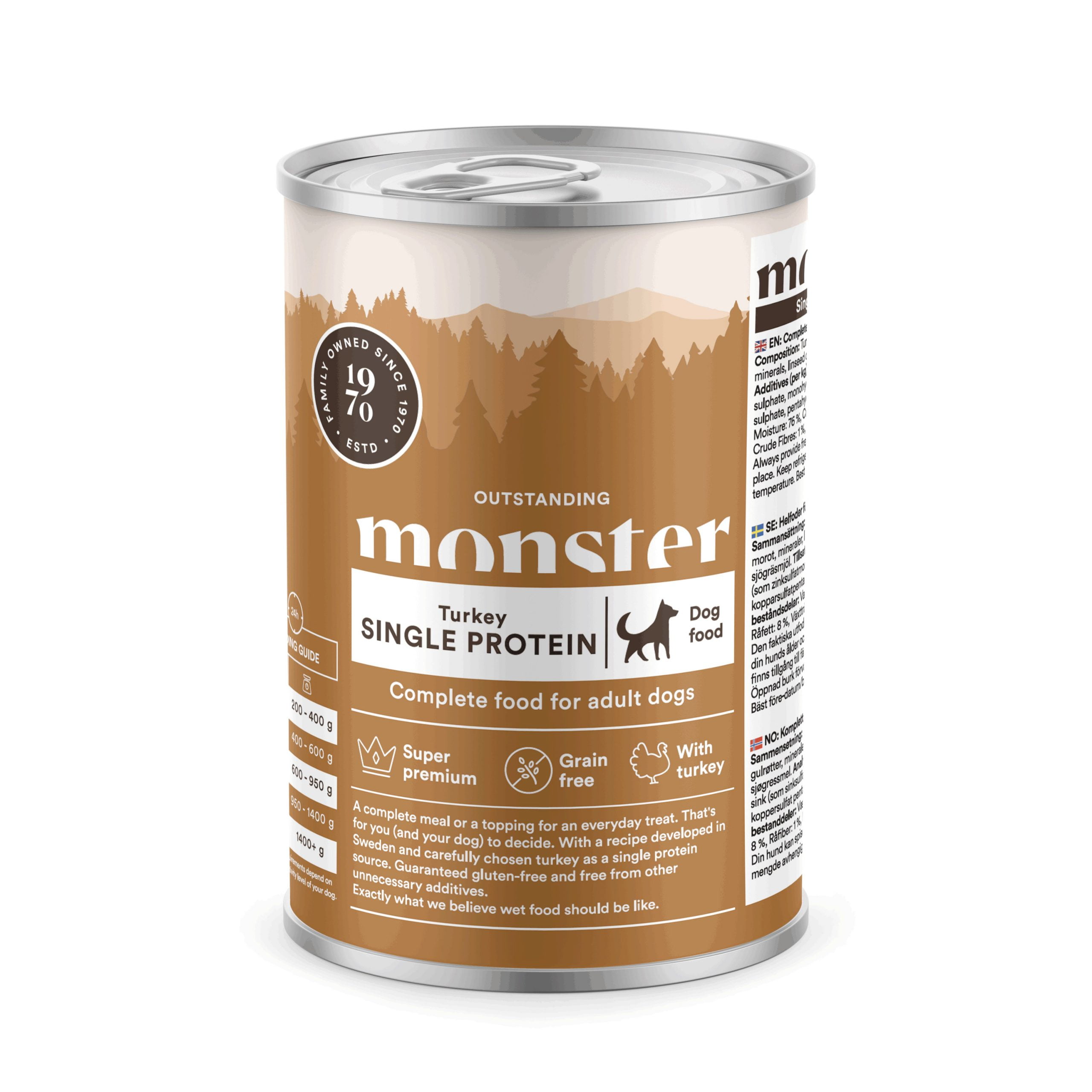 Monster Pet Food Single Protein – Kalkon