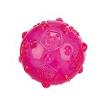 En rosa hundleksaksboll