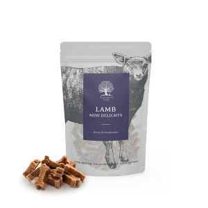 essential foods lamb mini delights är ett mjukt hundgodis