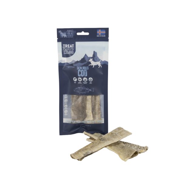 Treateaters Iceland Cod Skin Rolls är hundtugg