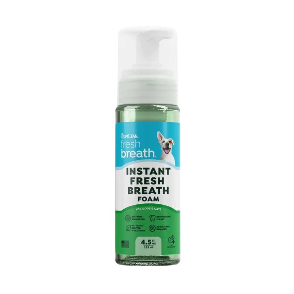 Tropiclean Instant Fresh Breath Foam Tropiclean Instant Fresh Breath Foam fräschar upp hundens mun
